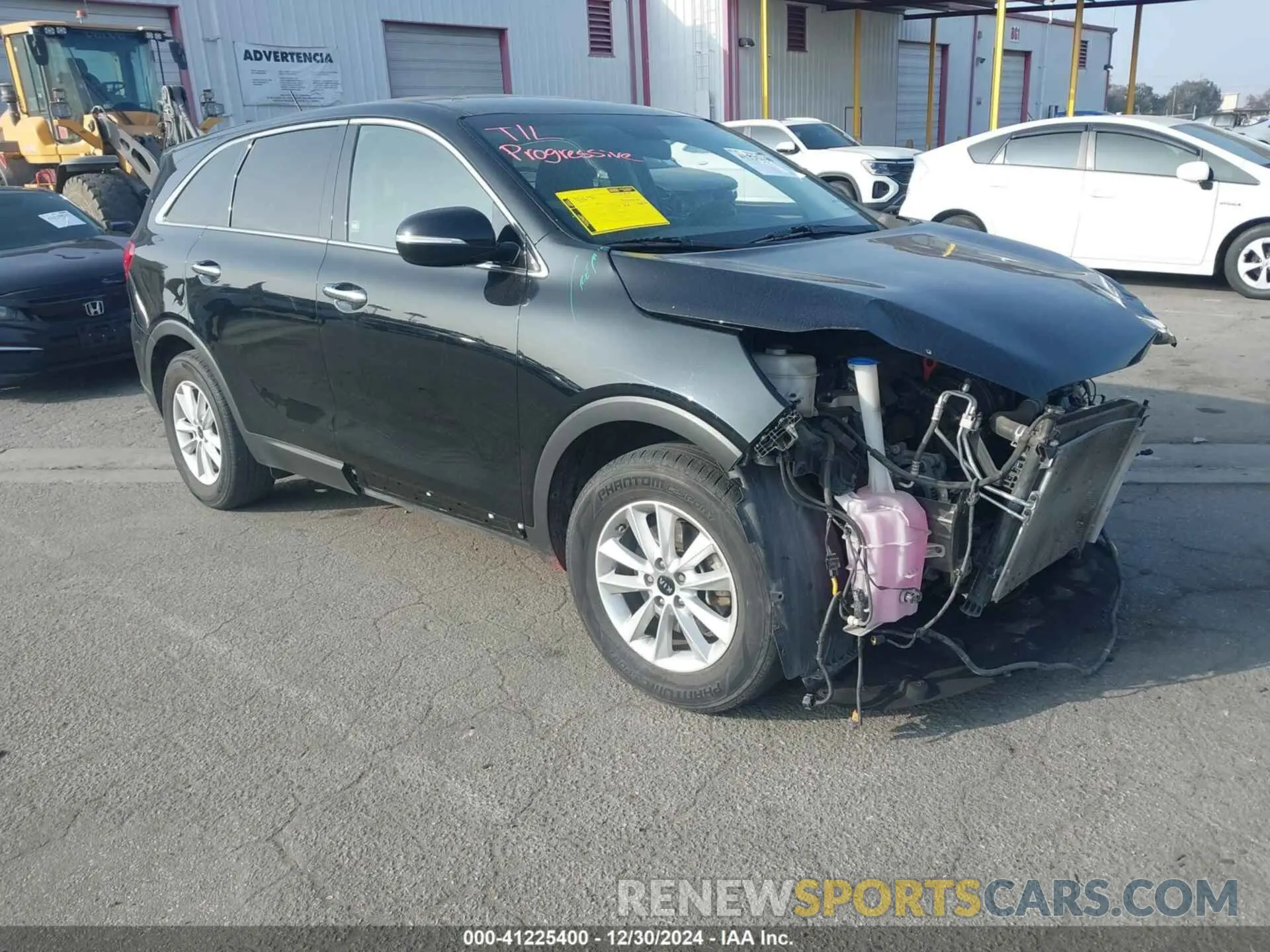 1 fotografías del automóvil dañado 5XYPG4A30KG583001 KIA SORENTO 2019