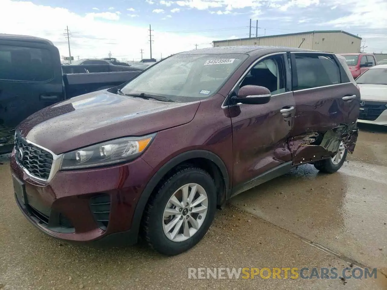 1 fotografías del automóvil dañado 5XYPG4A32KG476077 KIA SORENTO 2019