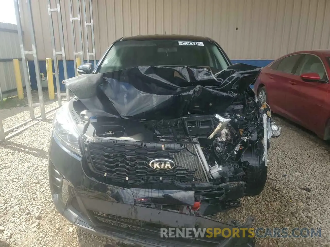 5 fotografías del automóvil dañado 5XYPG4A35KG533470 KIA SORENTO 2019