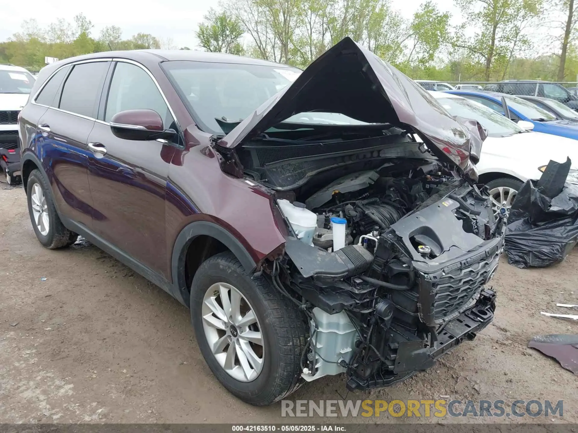 1 fotografías del automóvil dañado 5XYPG4A35KG576447 KIA SORENTO 2019