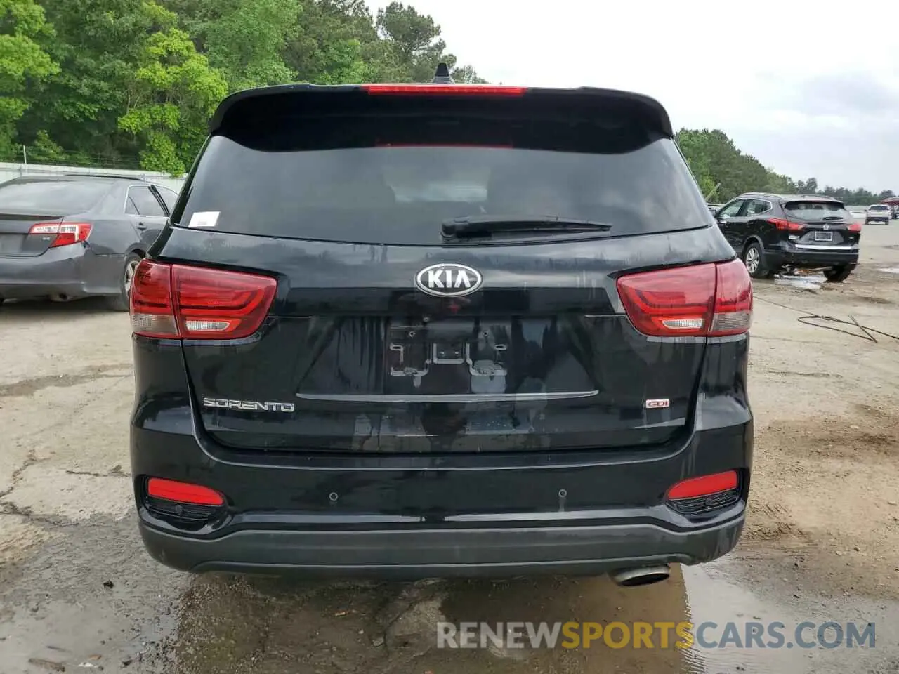6 fotografías del automóvil dañado 5XYPG4A37KG480352 KIA SORENTO 2019