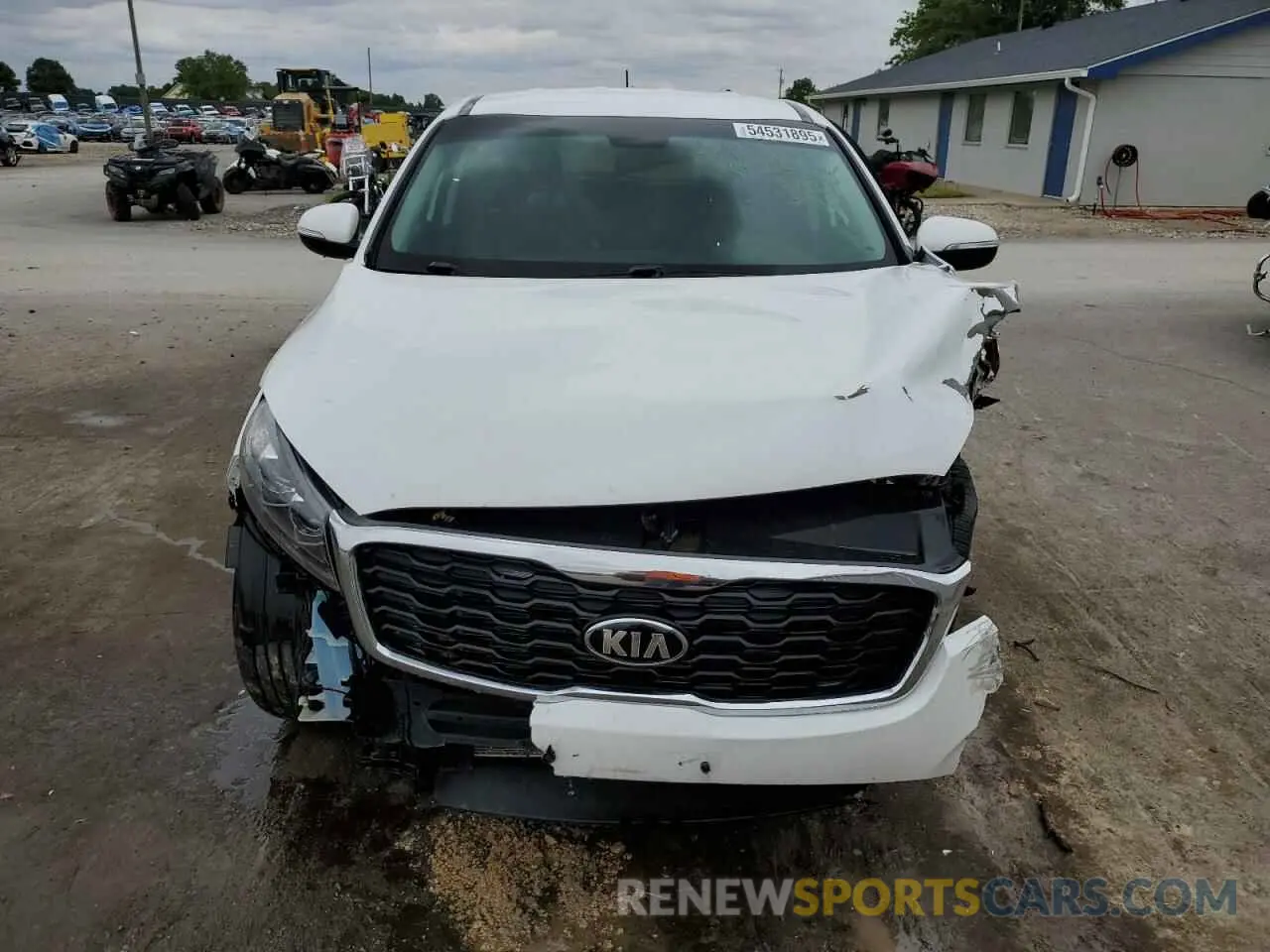 5 fotografías del automóvil dañado 5XYPG4A37KG531610 KIA SORENTO 2019