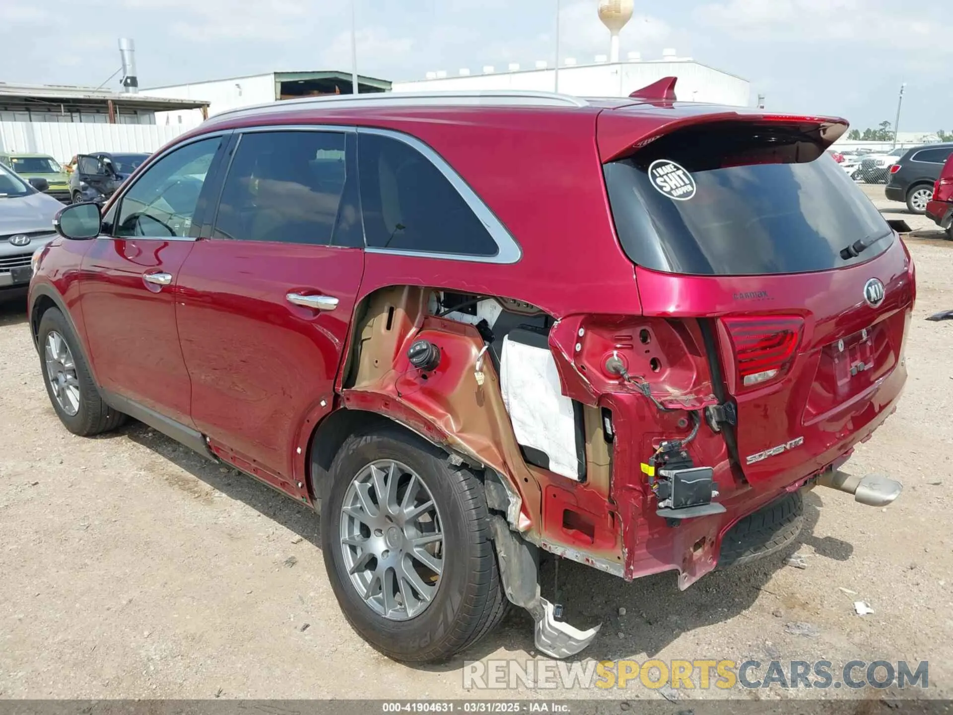 3 fotografías del automóvil dañado 5XYPG4A3XKG527468 KIA SORENTO 2019