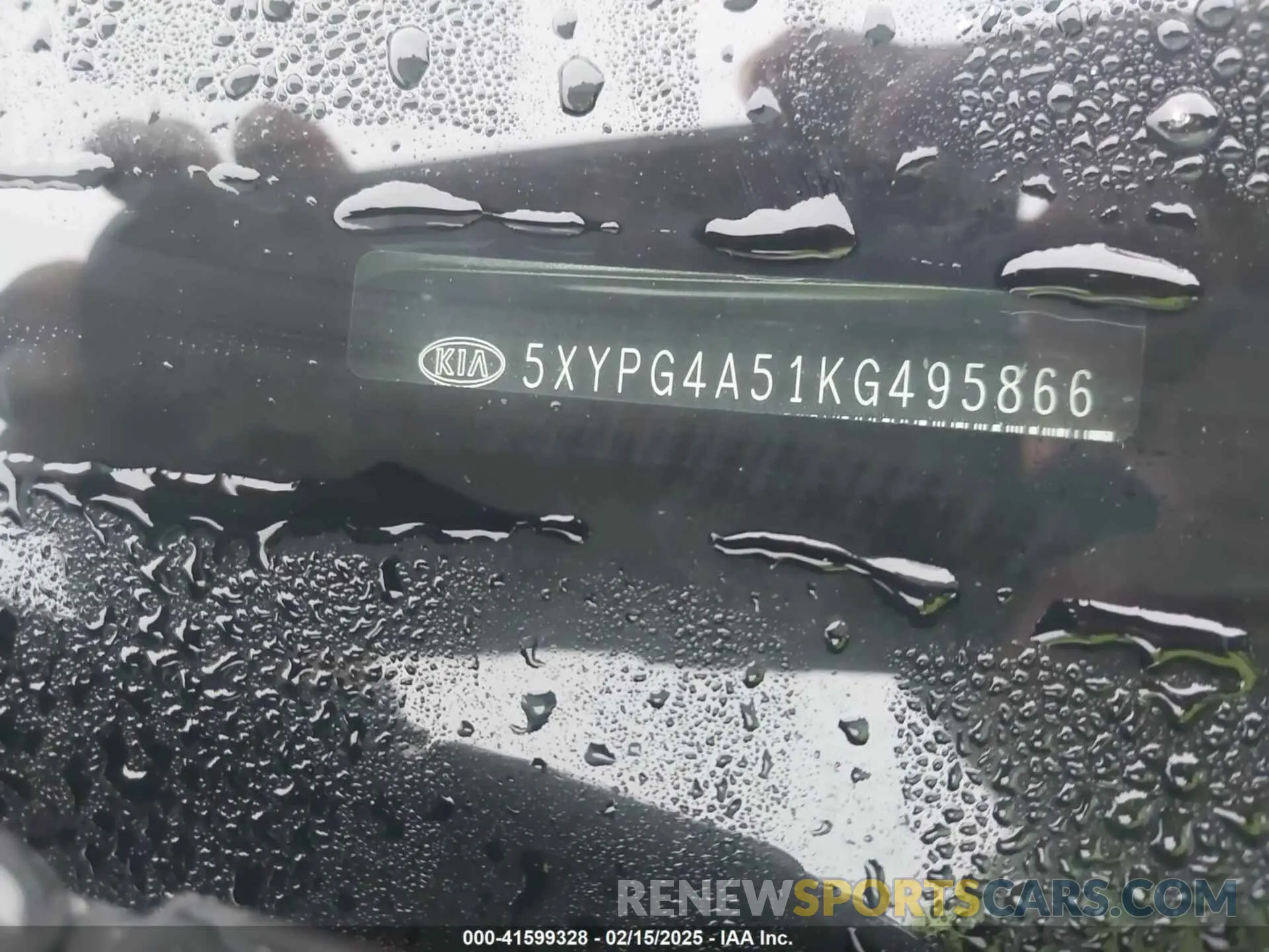 9 fotografías del automóvil dañado 5XYPG4A51KG495866 KIA SORENTO 2019