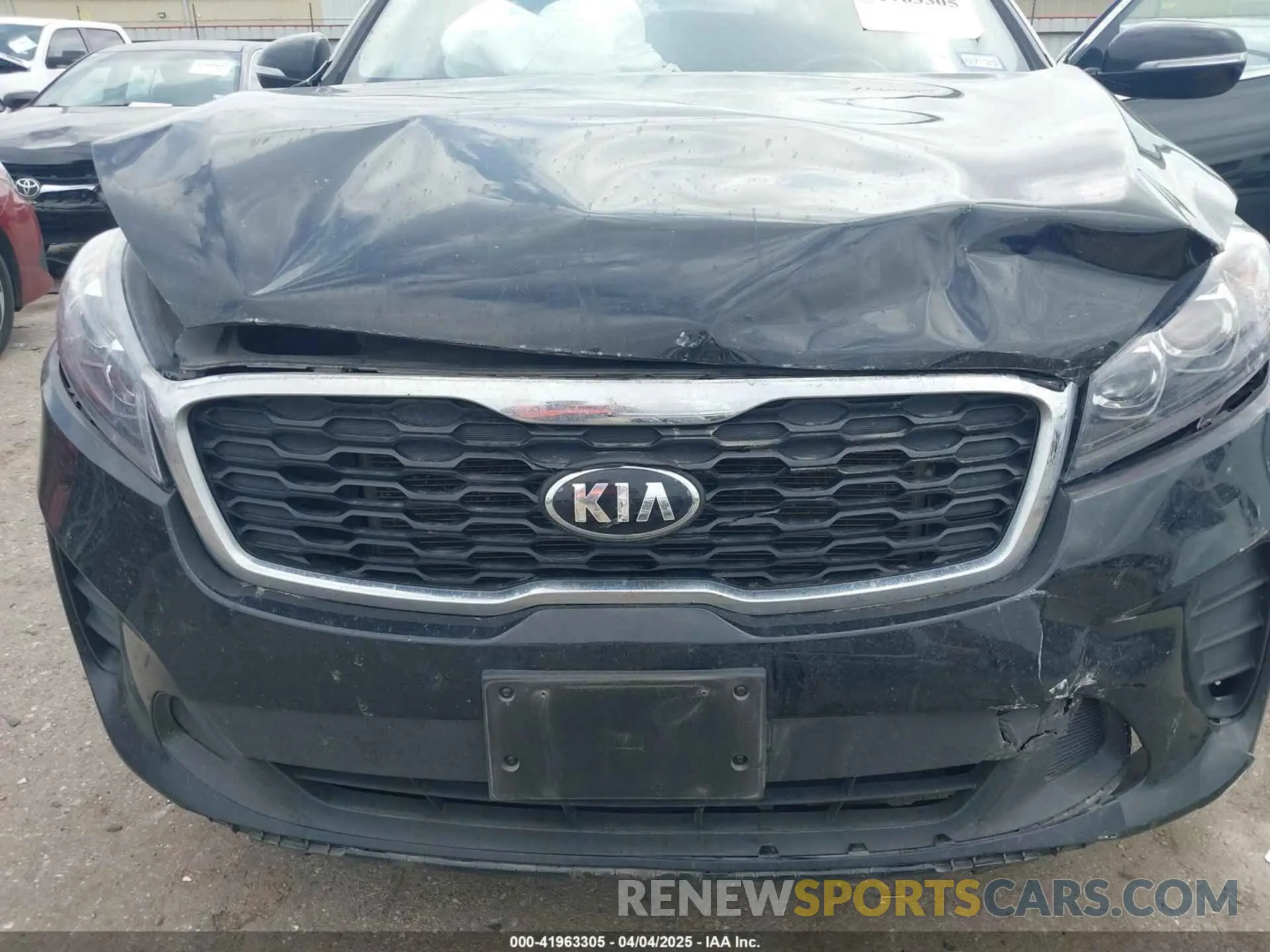 6 fotografías del automóvil dañado 5XYPG4A51KG609865 KIA SORENTO 2019