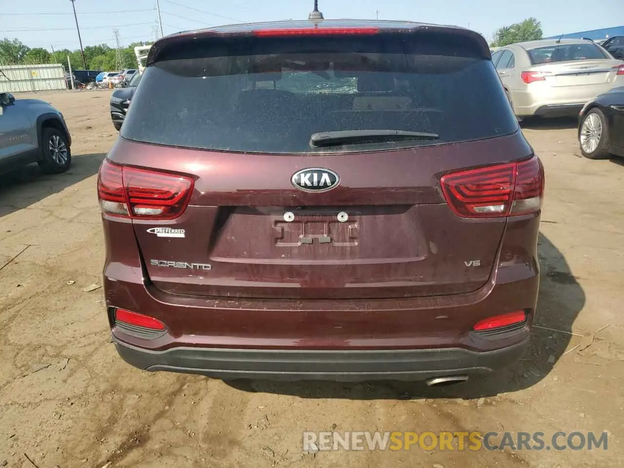 6 fotografías del automóvil dañado 5XYPG4A57KG558369 KIA SORENTO 2019