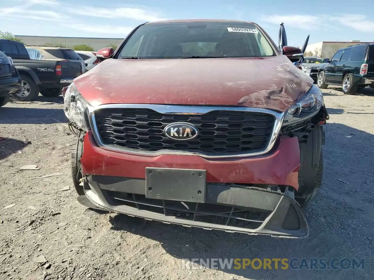 5 fotografías del automóvil dañado 5XYPG4A57KG572059 KIA SORENTO 2019