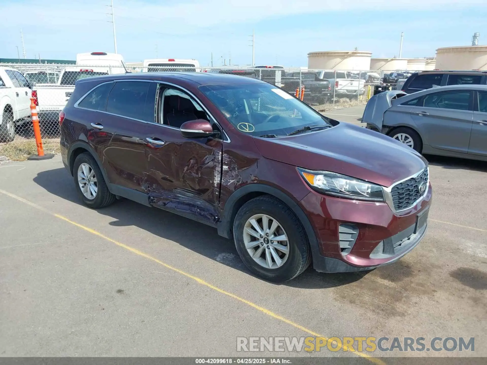 1 fotografías del automóvil dañado 5XYPG4A58KG565461 KIA SORENTO 2019