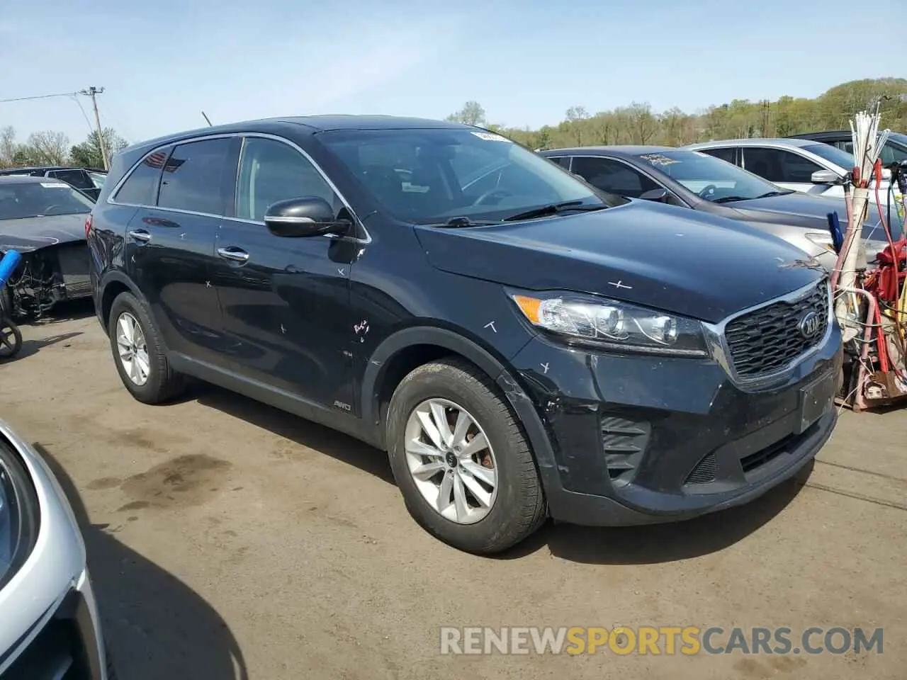 4 fotografías del automóvil dañado 5XYPGDA33KG538702 KIA SORENTO 2019