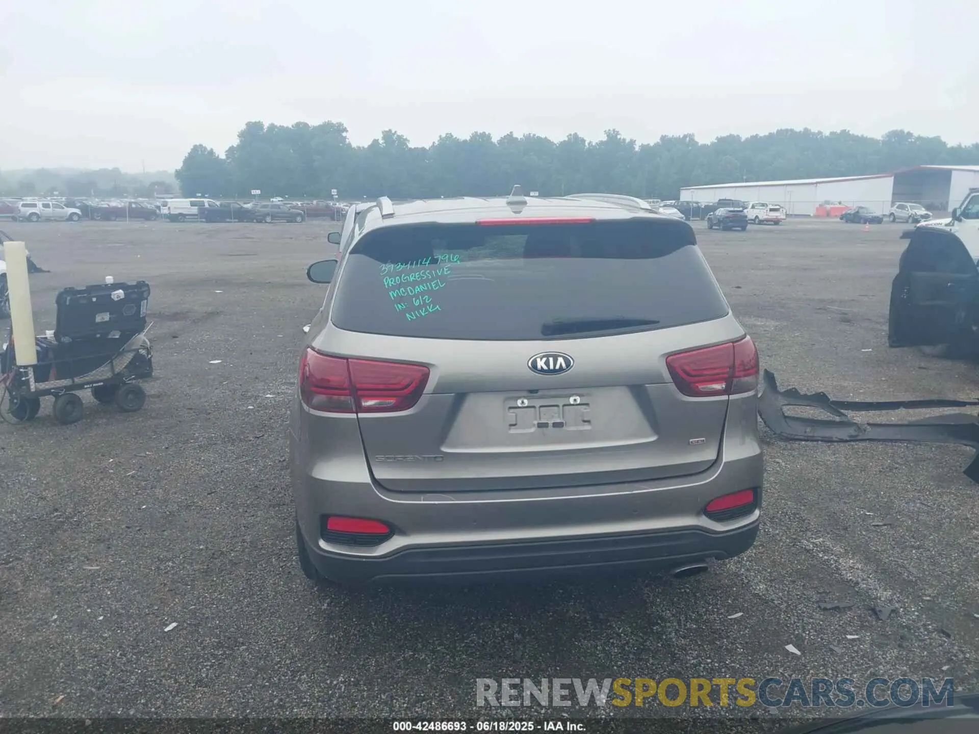 16 fotografías del automóvil dañado 5XYPGDA35KG438942 KIA SORENTO 2019