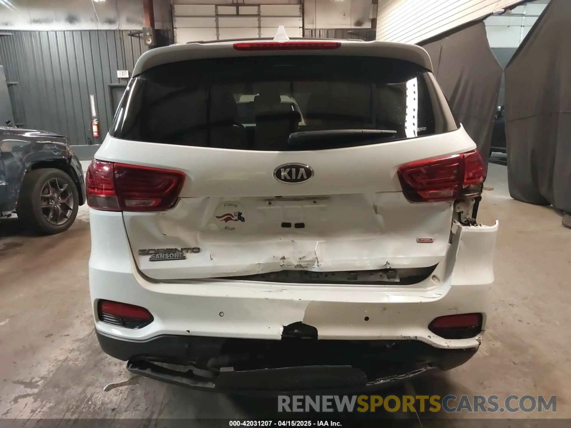 6 fotografías del automóvil dañado 5XYPGDA35KG451755 KIA SORENTO 2019