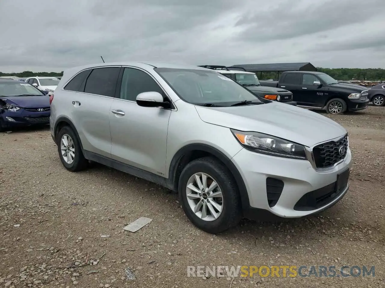 5 fotografías del automóvil dañado 5XYPGDA35KG527622 KIA SORENTO 2019