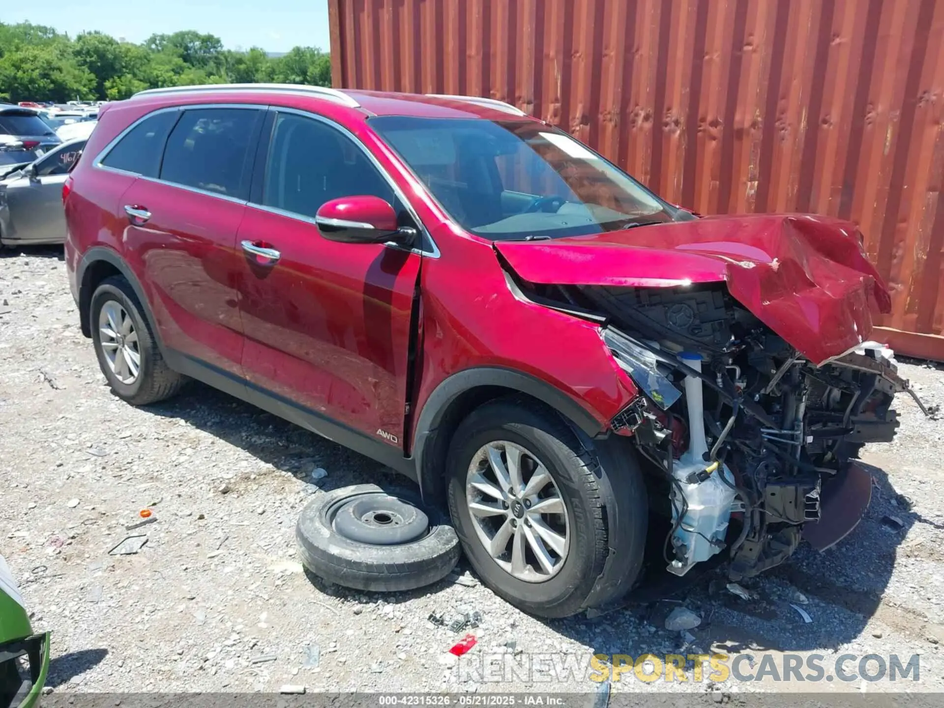 1 fotografías del automóvil dañado 5XYPGDA36KG469200 KIA SORENTO 2019