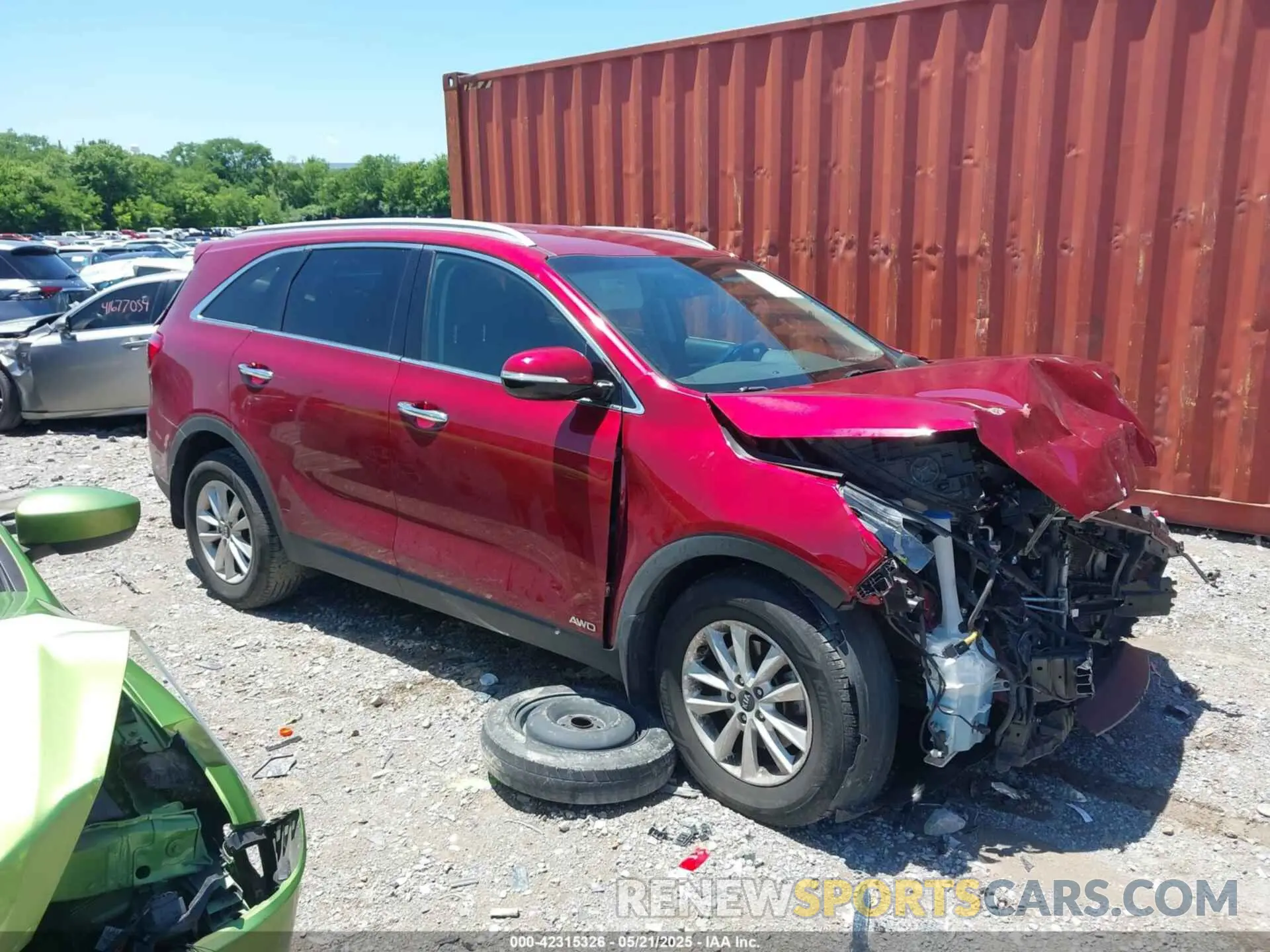 13 fotografías del automóvil dañado 5XYPGDA36KG469200 KIA SORENTO 2019
