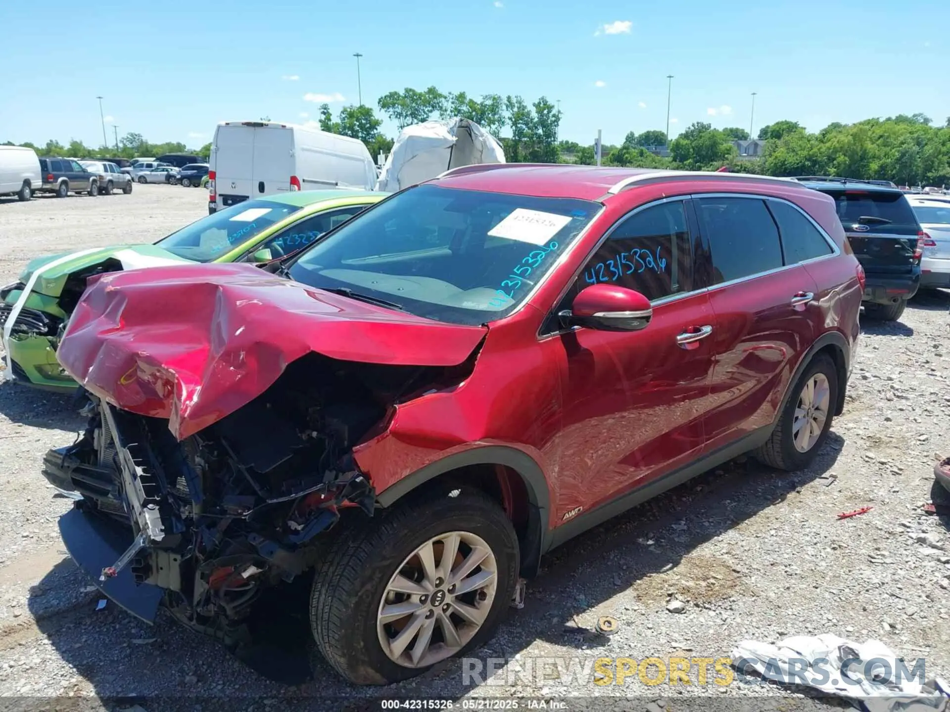14 fotografías del automóvil dañado 5XYPGDA36KG469200 KIA SORENTO 2019