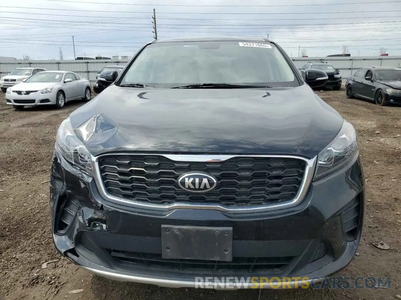 5 fotografías del automóvil dañado 5XYPGDA38KG574658 KIA SORENTO 2019
