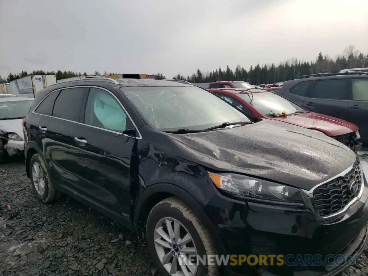 13 fotografías del automóvil dañado 5XYPGDA38KG606136 KIA SORENTO 2019