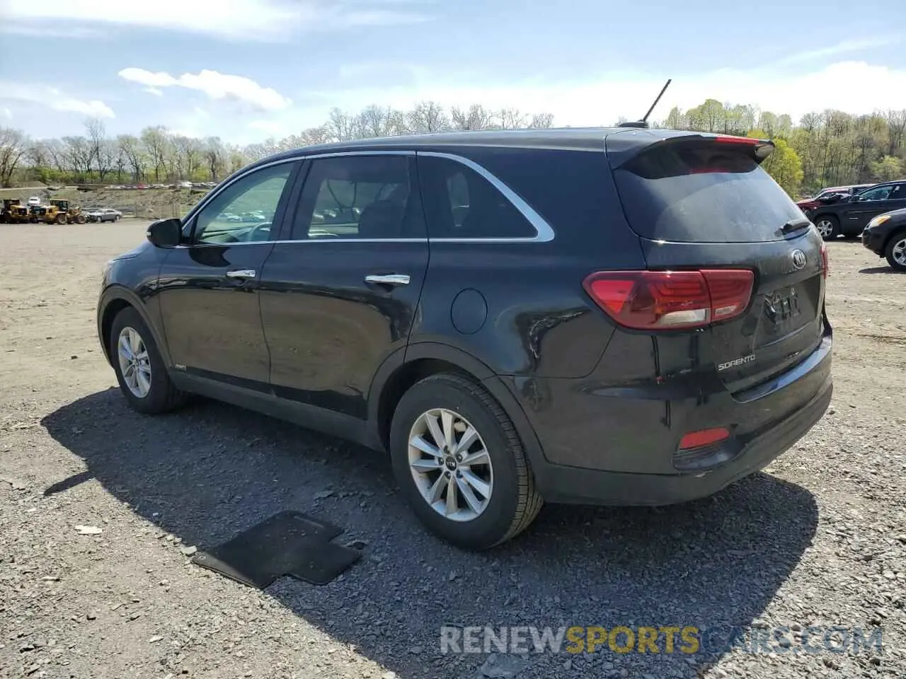 2 fotografías del automóvil dañado 5XYPGDA50KG522992 KIA SORENTO 2019