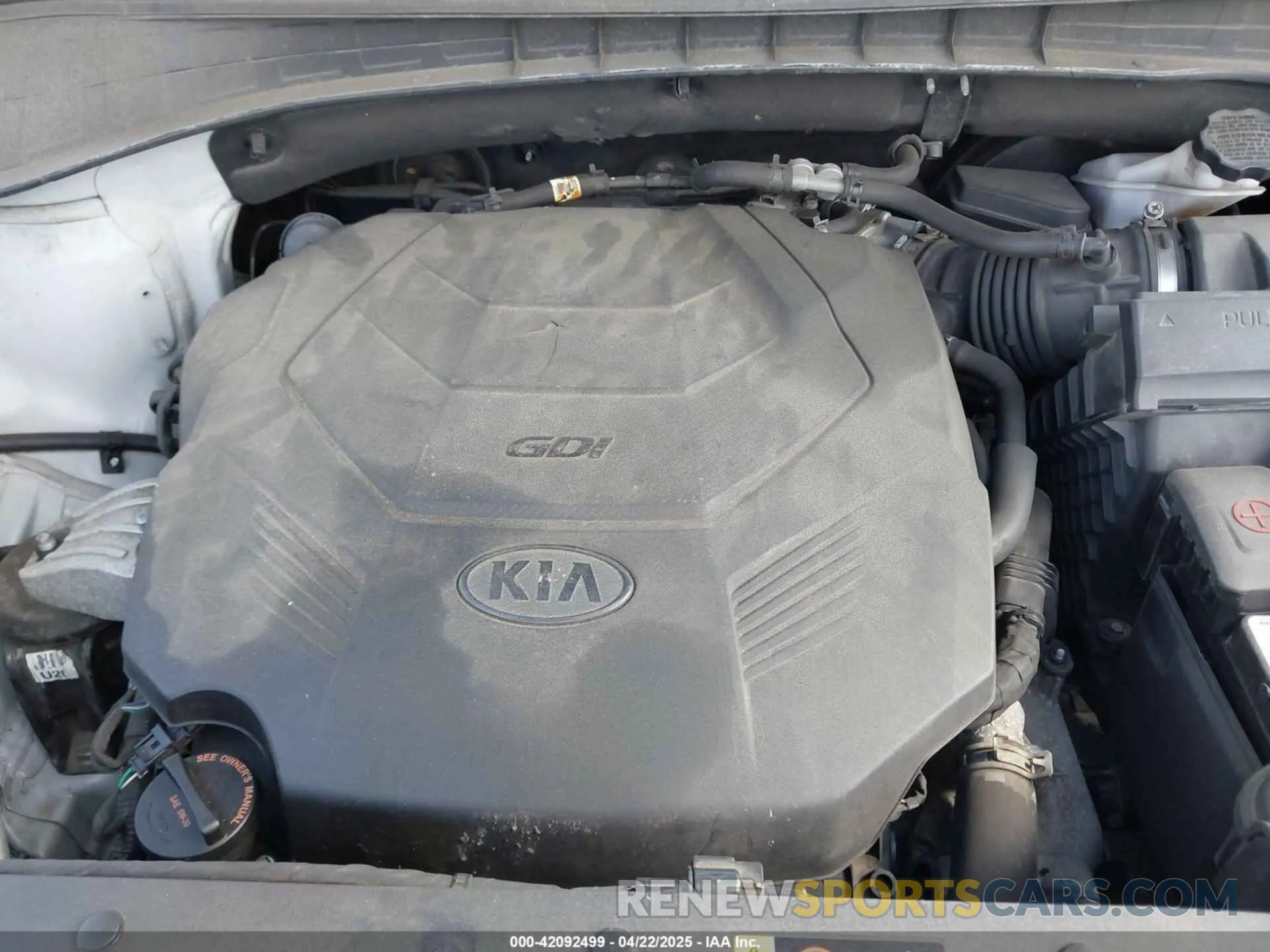 10 fotografías del automóvil dañado 5XYPGDA51KG571442 KIA SORENTO 2019