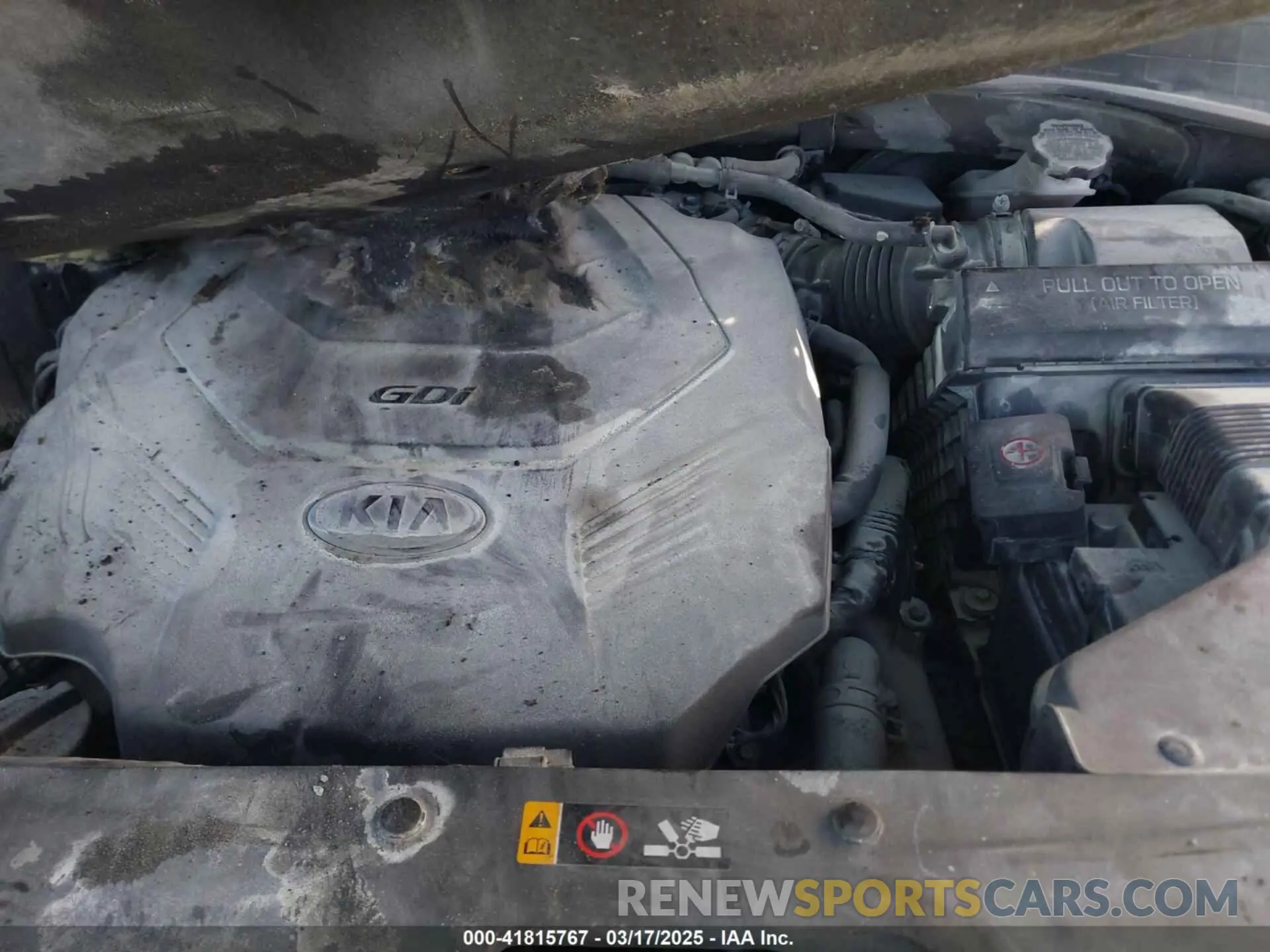 10 fotografías del automóvil dañado 5XYPGDA52KG602679 KIA SORENTO 2019