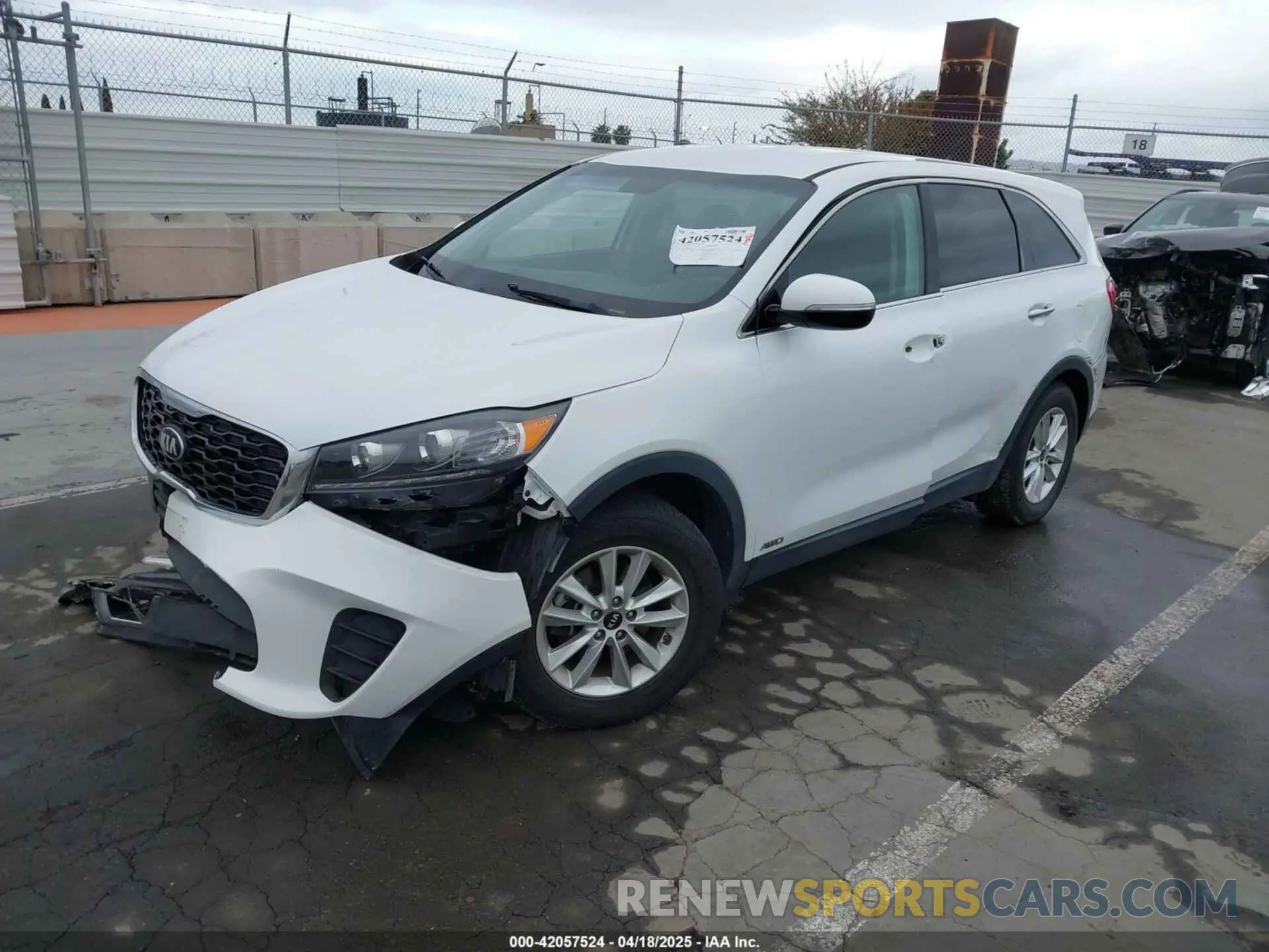 2 fotografías del automóvil dañado 5XYPGDA53KG456969 KIA SORENTO 2019