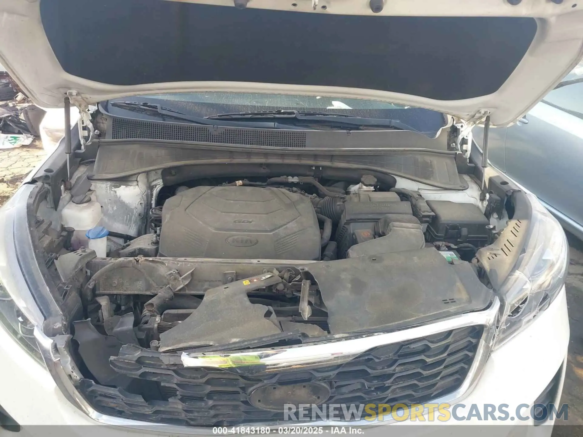 10 fotografías del automóvil dañado 5XYPGDA54KG440649 KIA SORENTO 2019