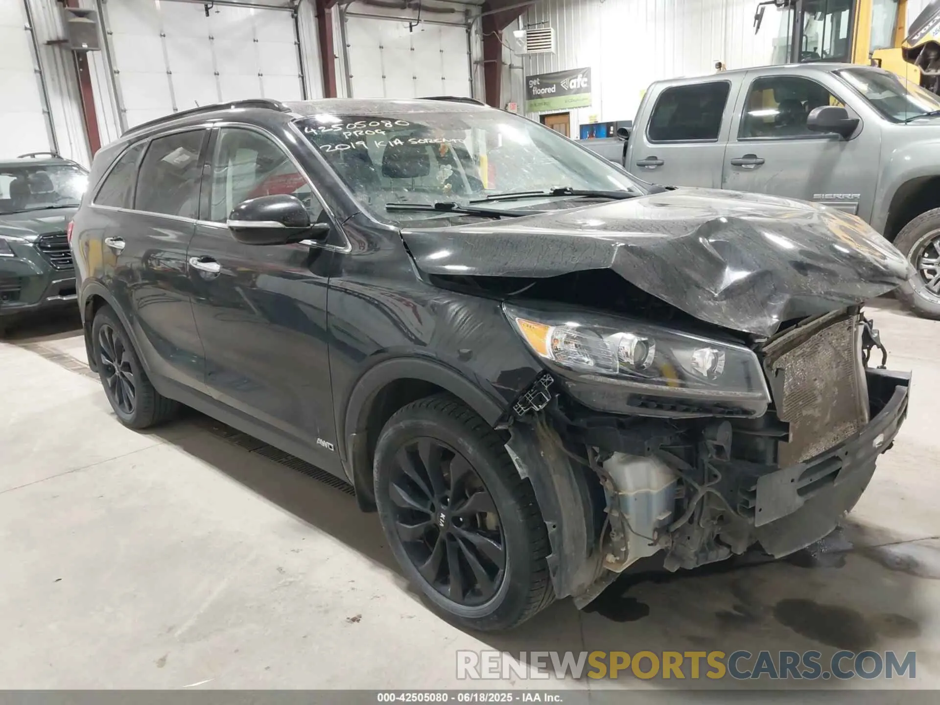 1 fotografías del automóvil dañado 5XYPGDA54KG584282 KIA SORENTO 2019