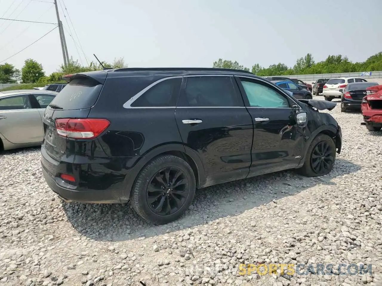 3 fotografías del automóvil dañado 5XYPGDA55KG583531 KIA SORENTO 2019