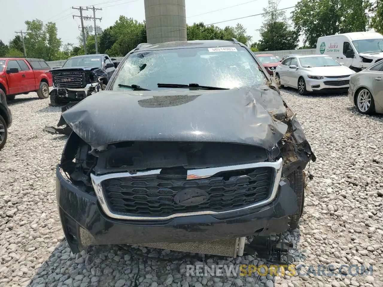 5 fotografías del automóvil dañado 5XYPGDA55KG583531 KIA SORENTO 2019