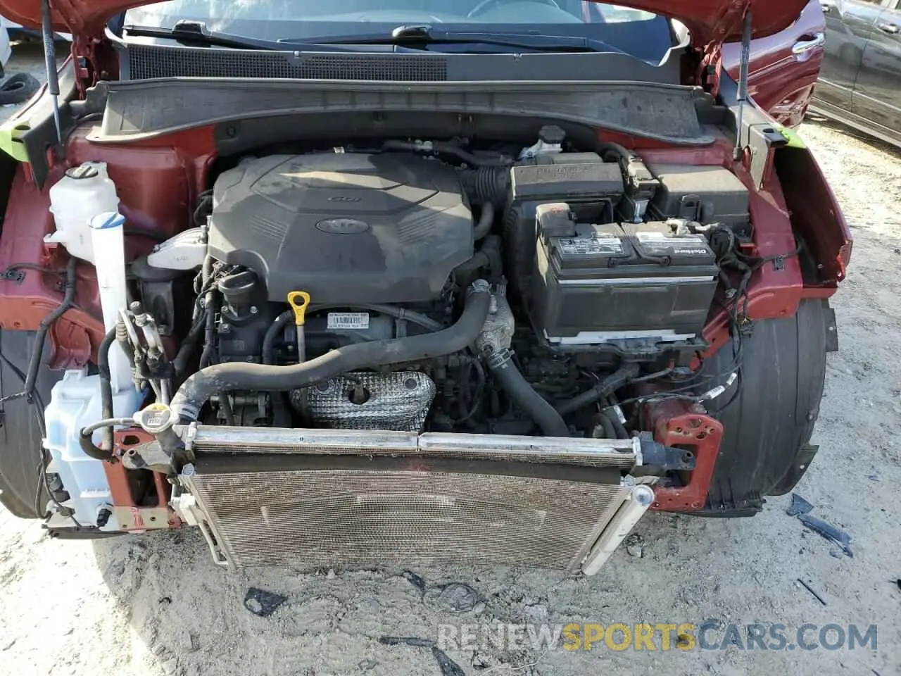 12 fotografías del automóvil dañado 5XYPGDA57KG584678 KIA SORENTO 2019