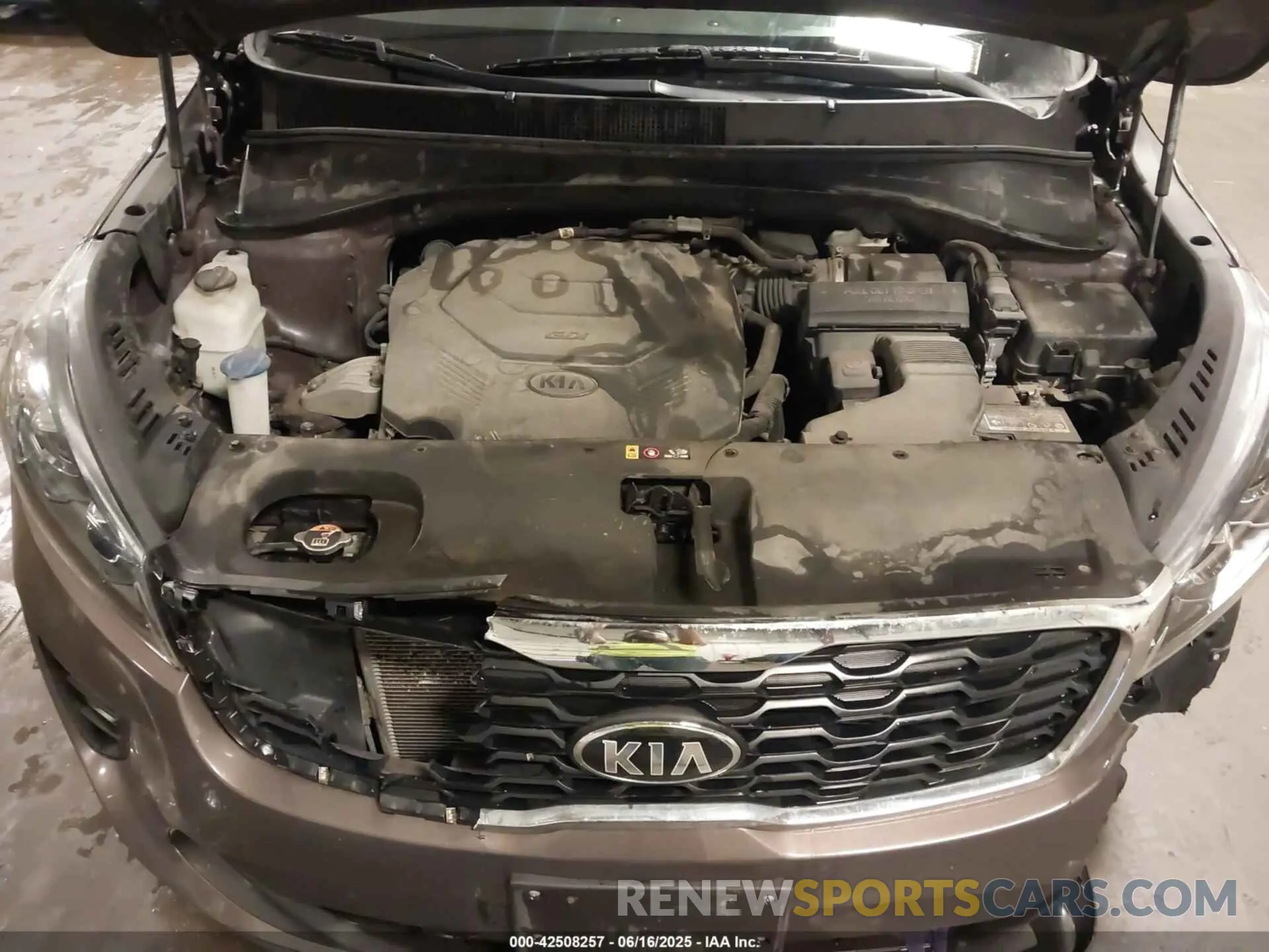 10 fotografías del automóvil dañado 5XYPGDA58KG588030 KIA SORENTO 2019