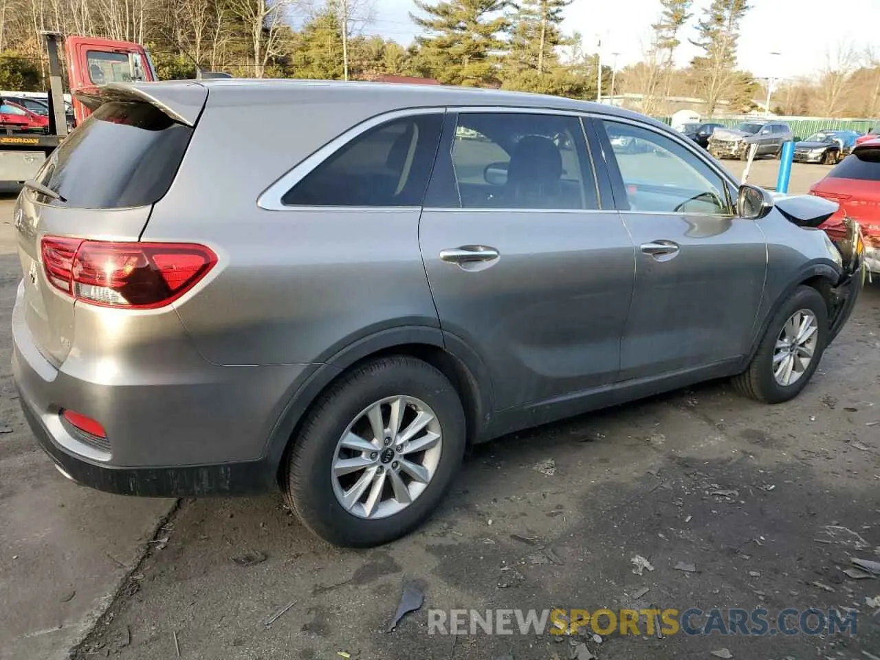 3 fotografías del automóvil dañado 5XYPGDA5XKG449209 KIA SORENTO 2019