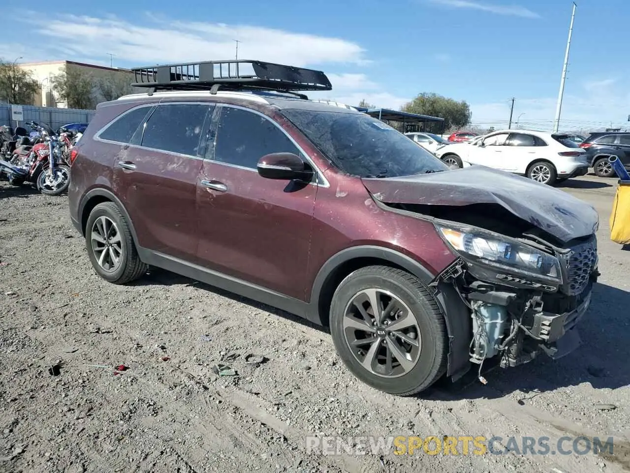 4 fotografías del automóvil dañado 5XYPH4A50KG454223 KIA SORENTO 2019
