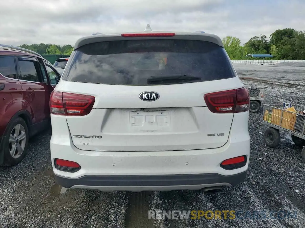 6 fotografías del automóvil dañado 5XYPH4A50KG501119 KIA SORENTO 2019