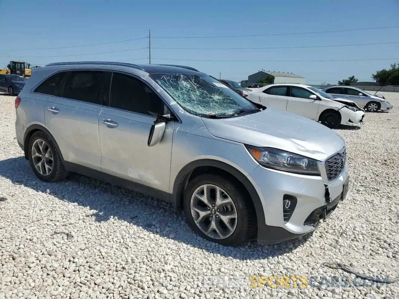 4 fotografías del automóvil dañado 5XYPH4A54KG608397 KIA SORENTO 2019