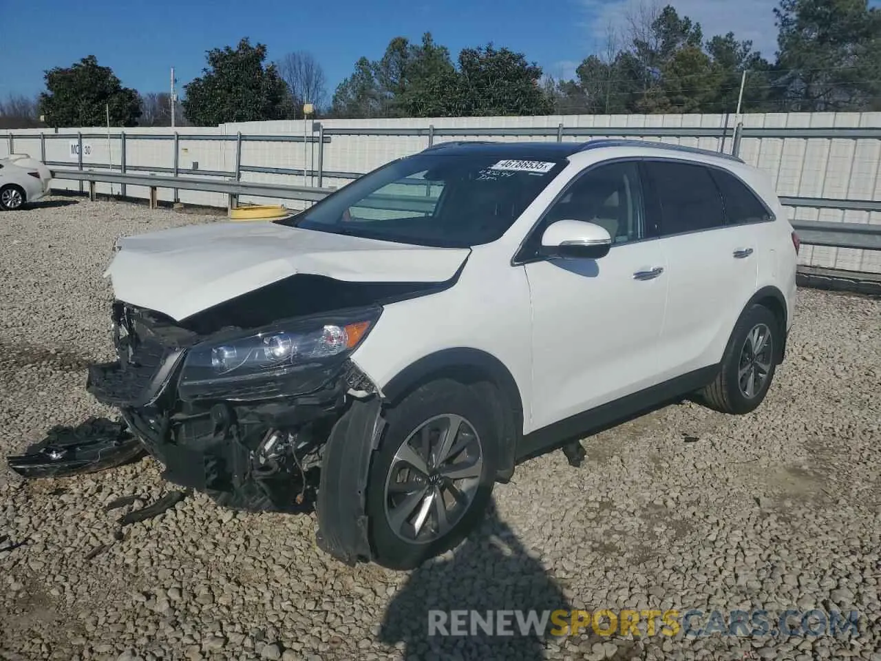 1 fotografías del automóvil dañado 5XYPH4A55KG499870 KIA SORENTO 2019