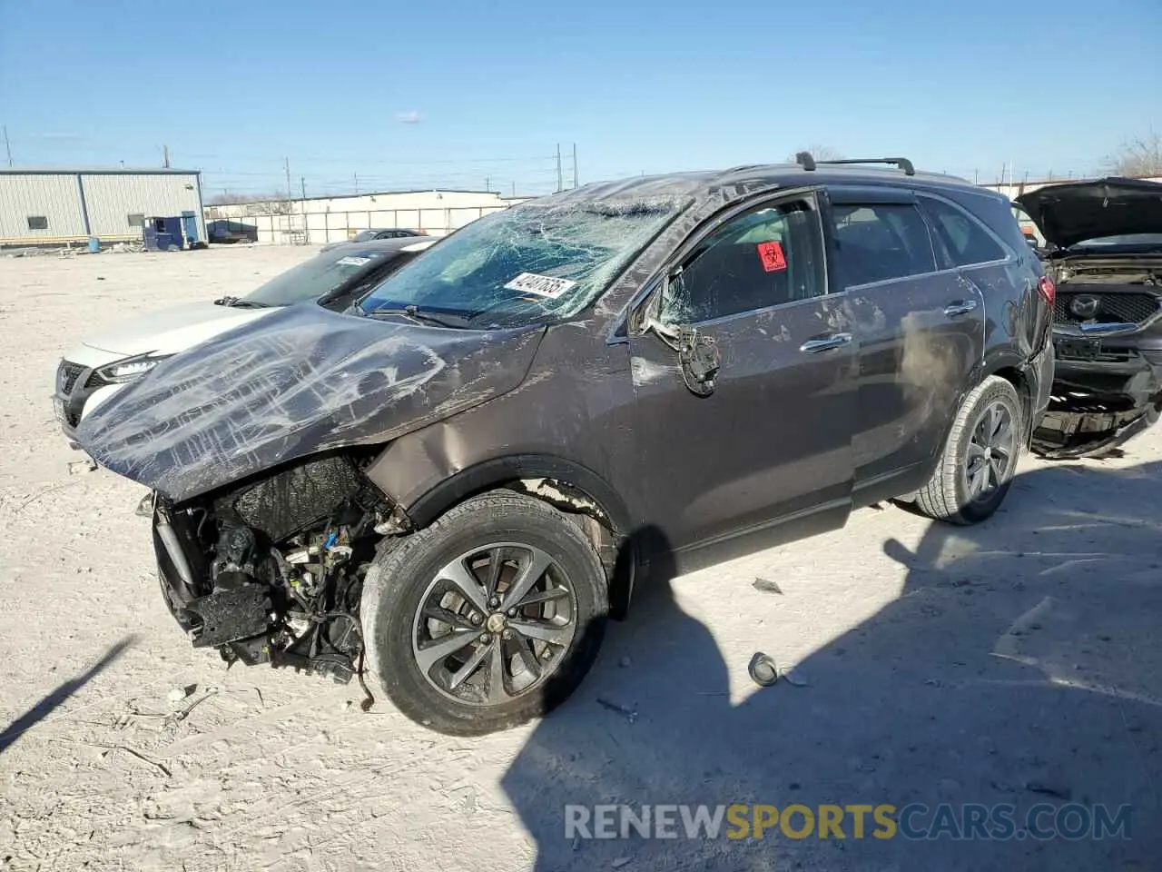 1 fotografías del automóvil dañado 5XYPH4A57KG498980 KIA SORENTO 2019