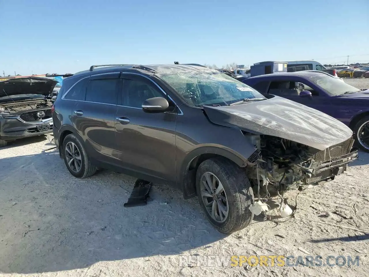 4 fotografías del automóvil dañado 5XYPH4A57KG498980 KIA SORENTO 2019
