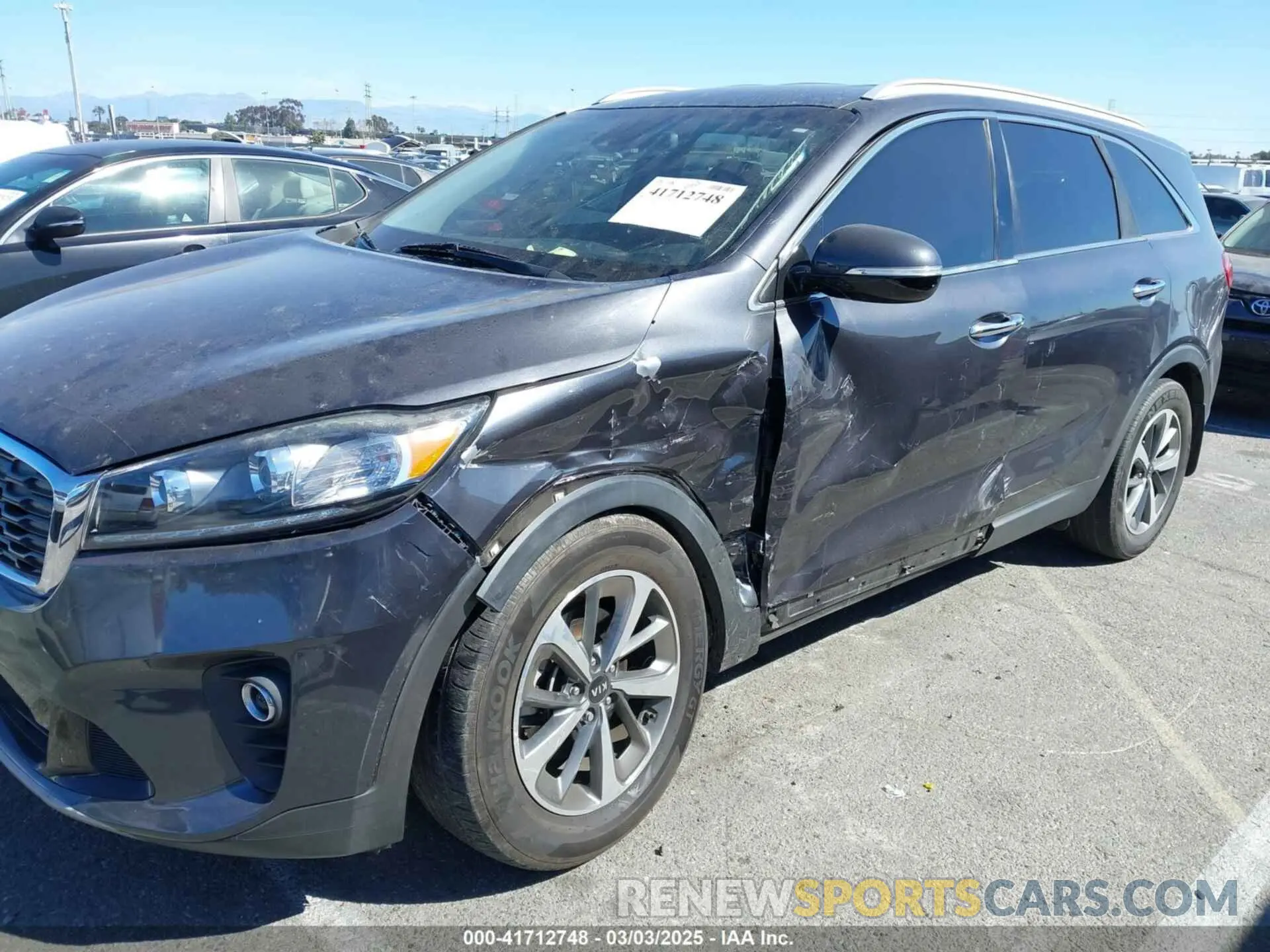 6 fotografías del automóvil dañado 5XYPH4A59KG457959 KIA SORENTO 2019