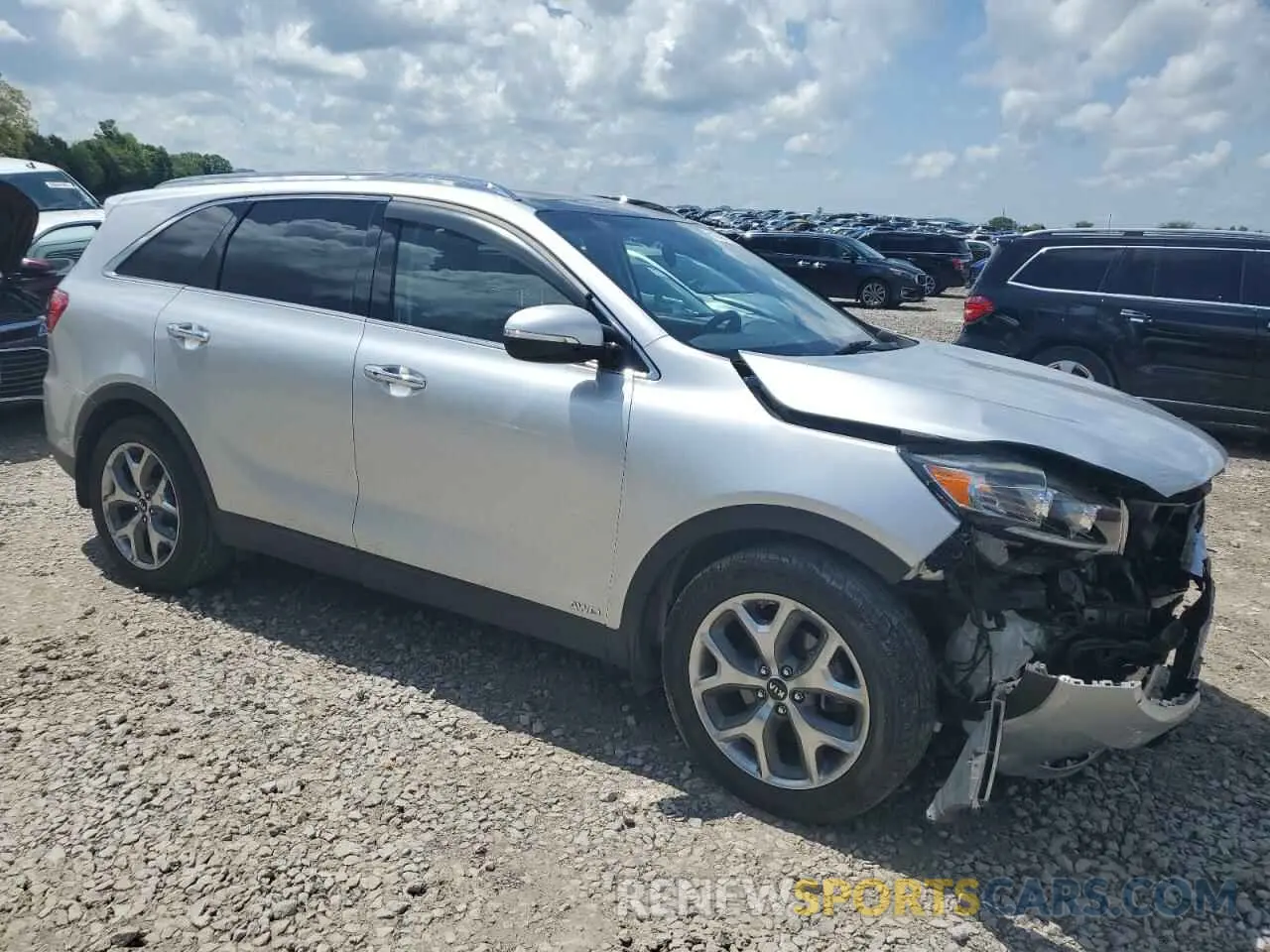 4 fotografías del automóvil dañado 5XYPHDA50KG597608 KIA SORENTO 2019