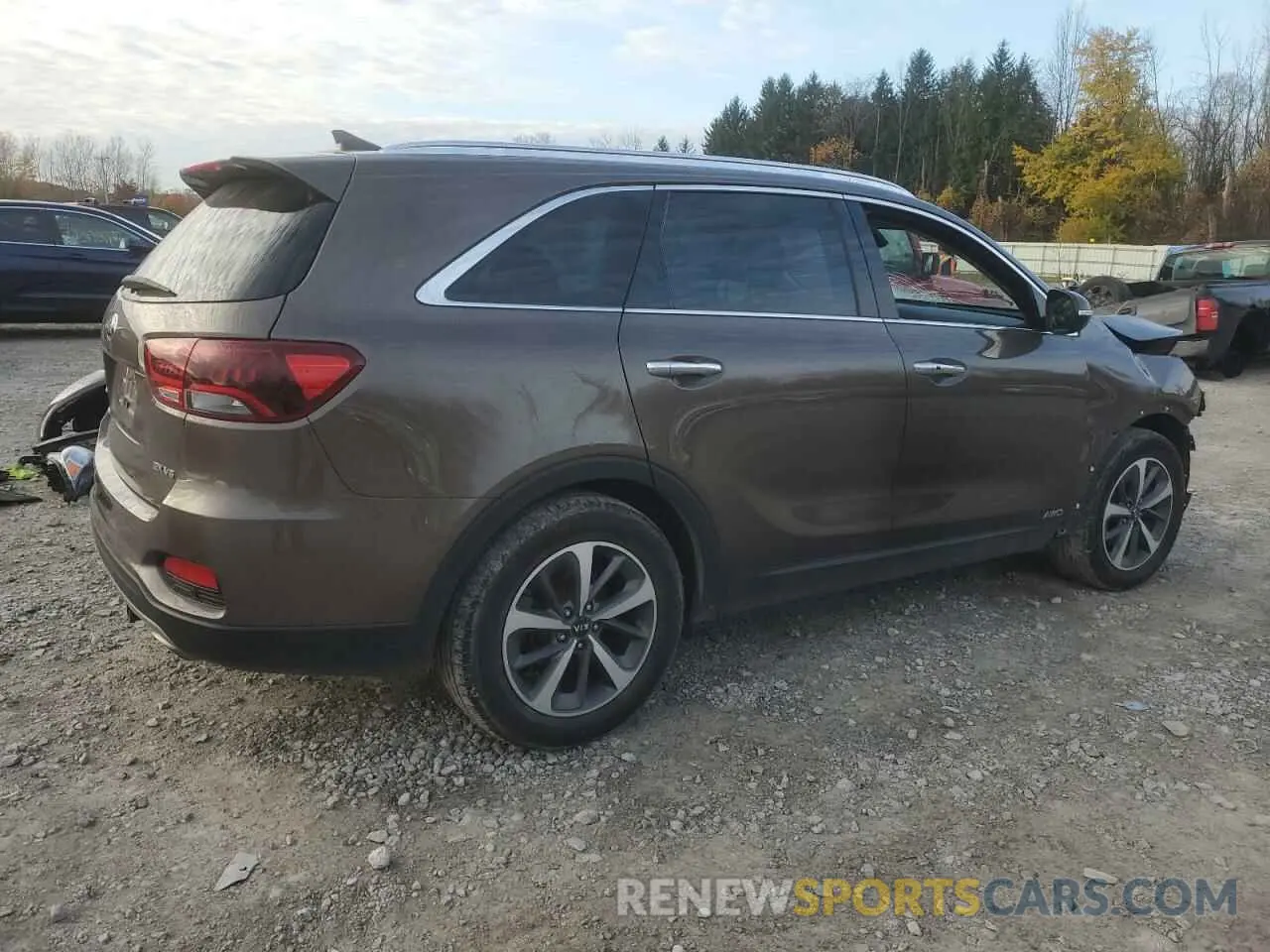 3 fotografías del automóvil dañado 5XYPHDA51KG509343 KIA SORENTO 2019
