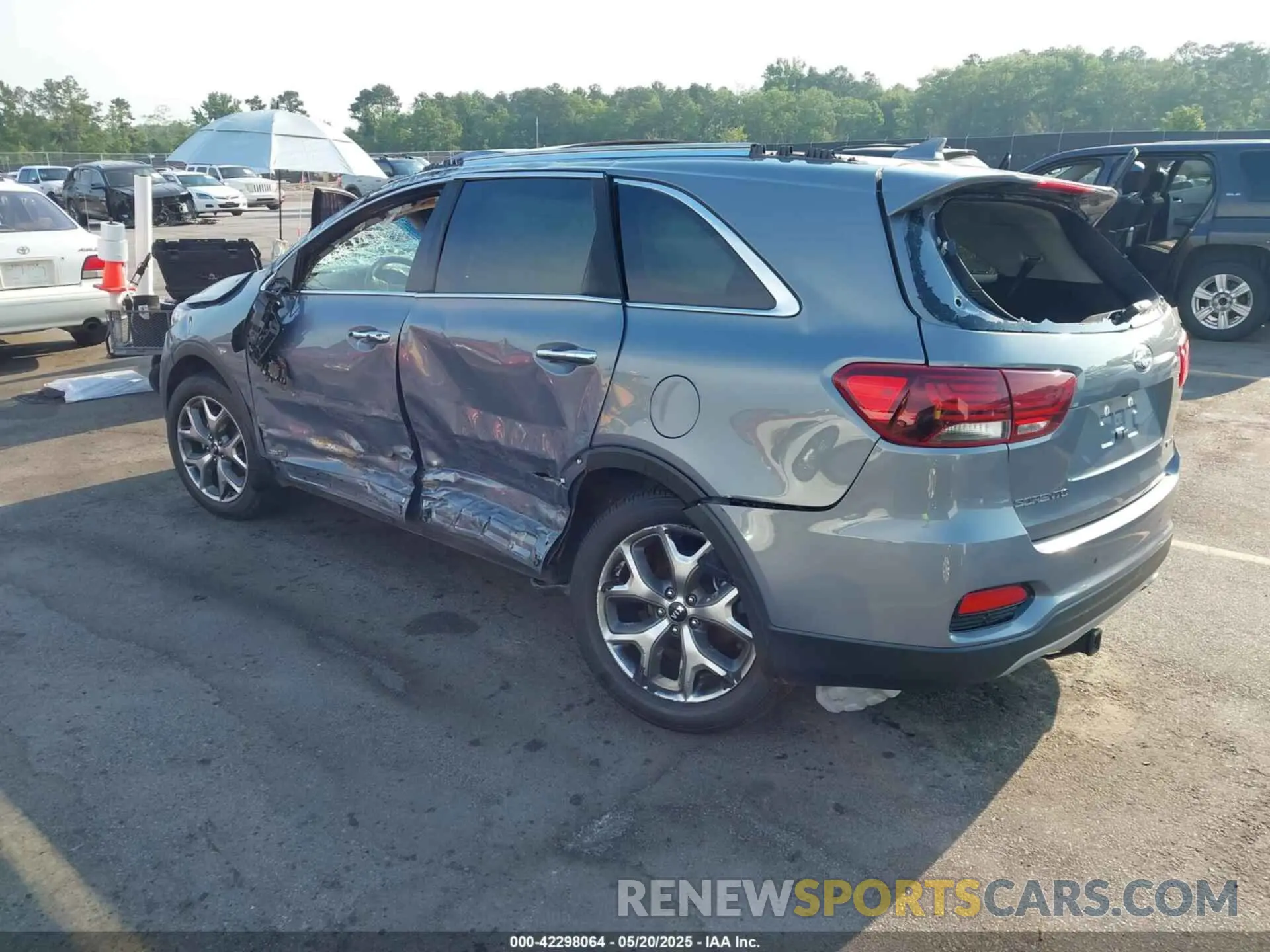 3 fotografías del automóvil dañado 5XYPHDA52KG602789 KIA SORENTO 2019