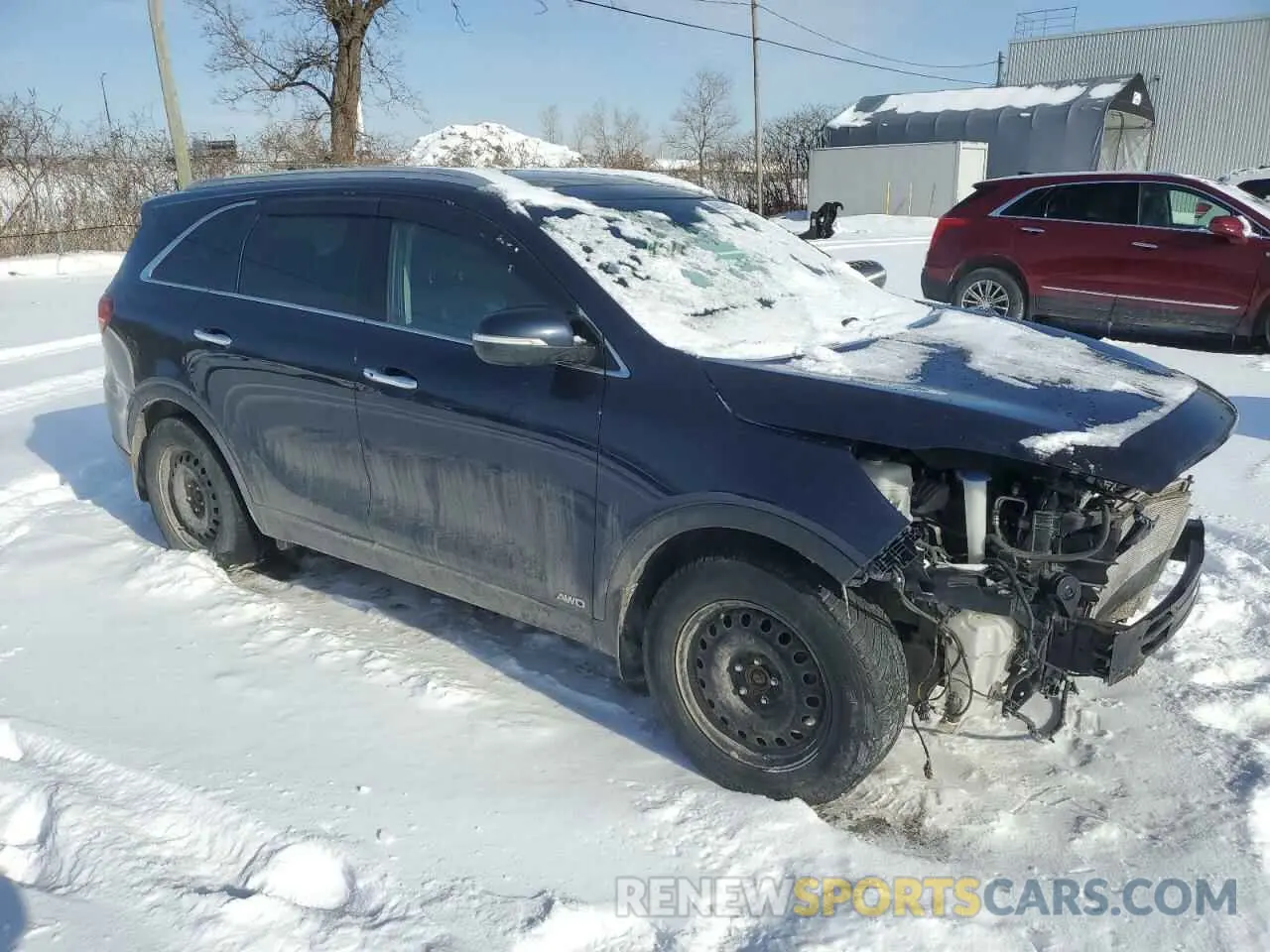 4 fotografías del automóvil dañado 5XYPHDA53KG492075 KIA SORENTO 2019