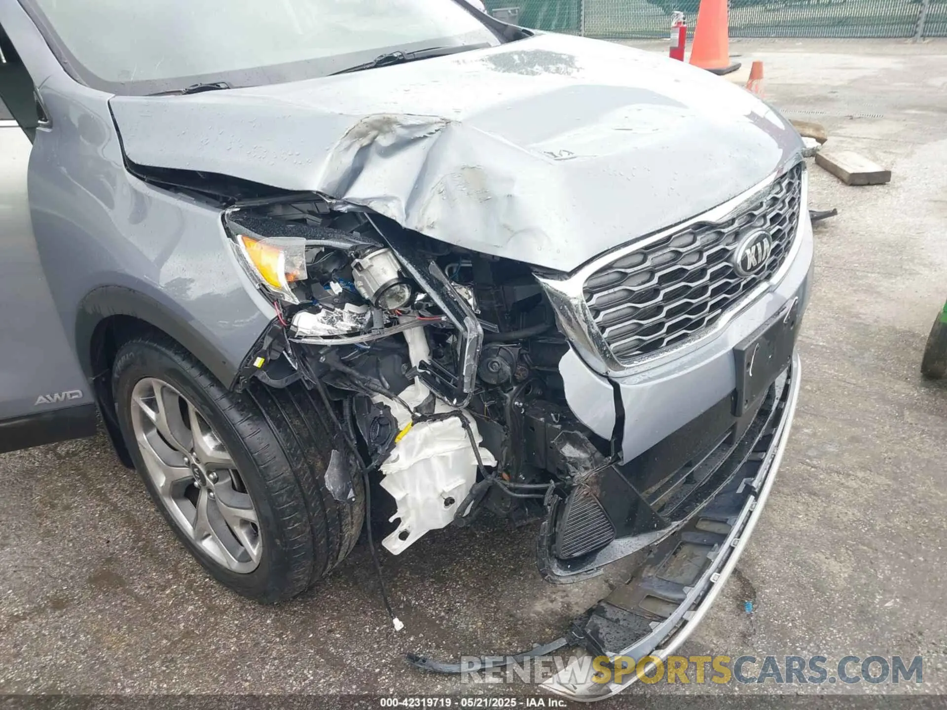 6 fotografías del automóvil dañado 5XYPHDA53KG604860 KIA SORENTO 2019