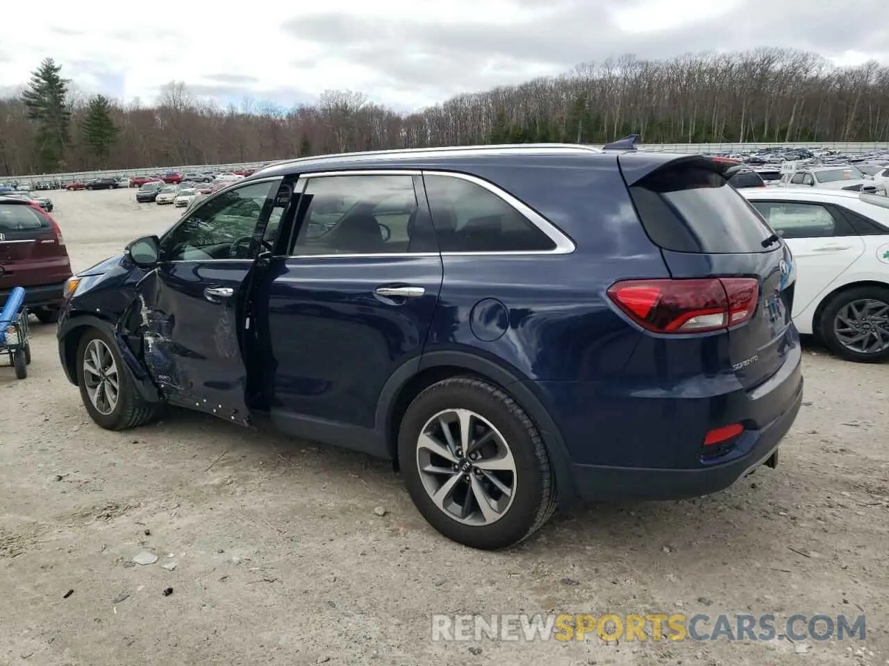 2 fotografías del automóvil dañado 5XYPHDA54KG463085 KIA SORENTO 2019