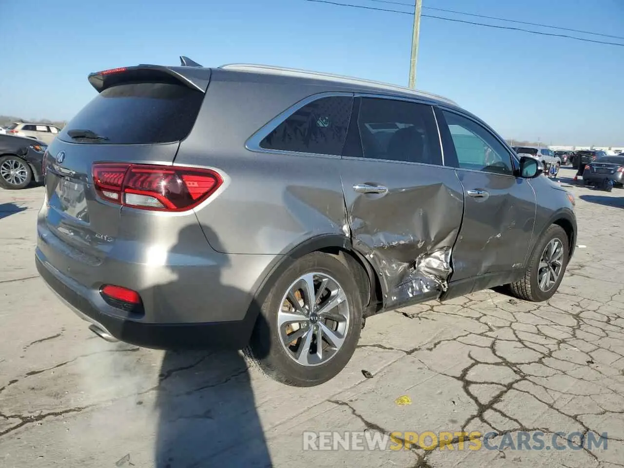 3 fotografías del automóvil dañado 5XYPHDA56KG479000 KIA SORENTO 2019