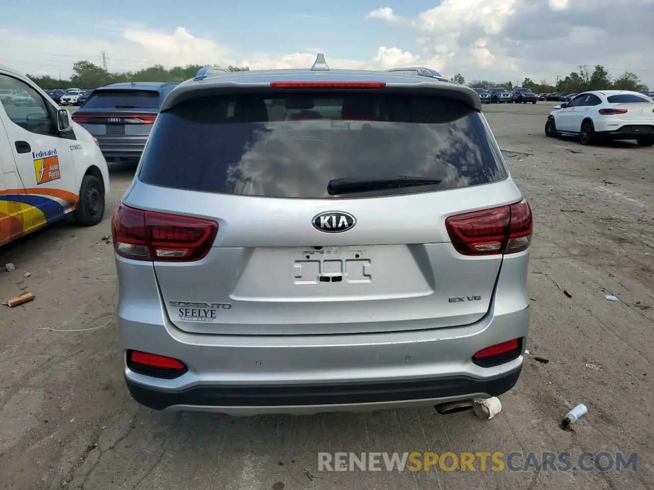 6 fotografías del automóvil dañado 5XYPHDA56KG528227 KIA SORENTO 2019