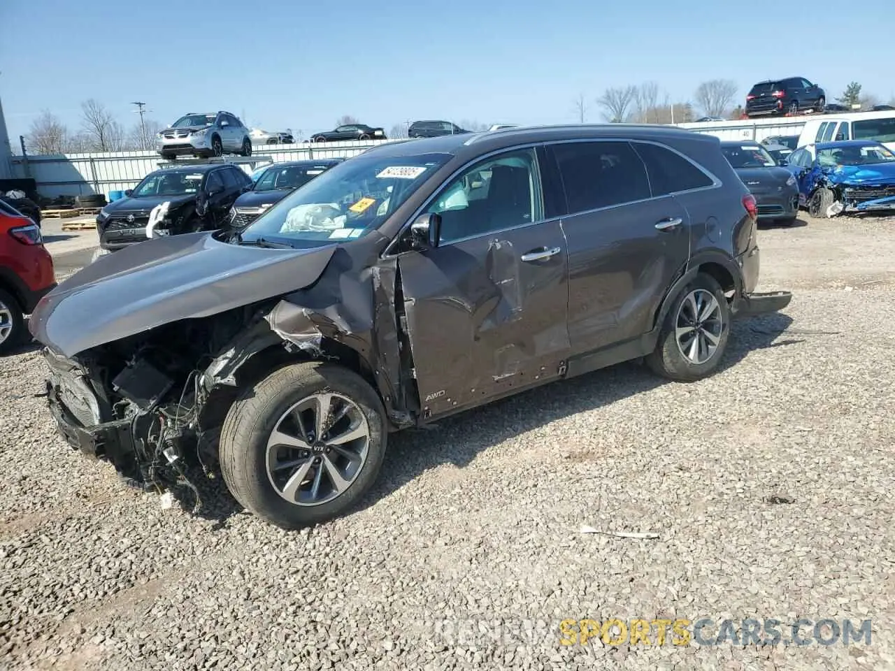 1 fotografías del automóvil dañado 5XYPHDA59KG448467 KIA SORENTO 2019