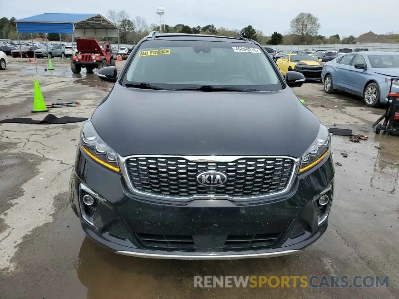 5 fotografías del automóvil dañado 5XYPK4A51KG454040 KIA SORENTO 2019