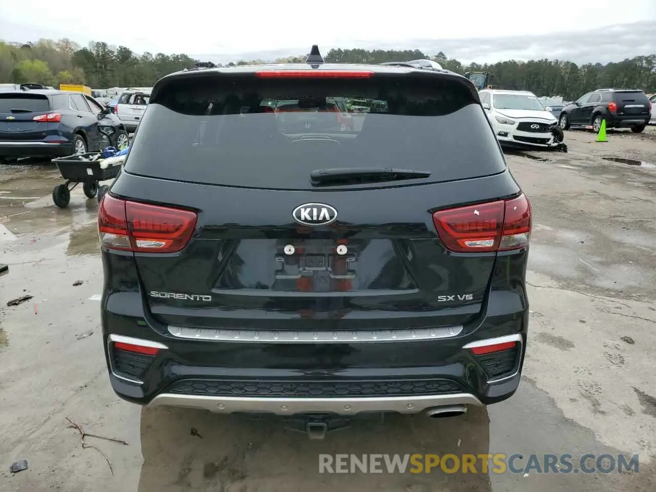 6 fotografías del automóvil dañado 5XYPK4A51KG454040 KIA SORENTO 2019